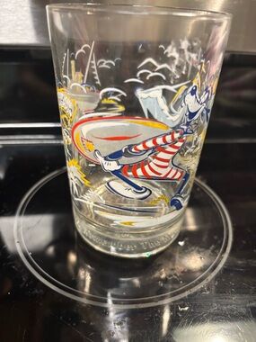 Vintage 1996 Disney World 25th Anniversary Goofy Glass - McDonald's